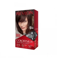 Revlon Colorsilk Beautiful Color, Permanent Hair Dye with Keratin, 100% Gray Coverage, Ammonia Free, 32 Dark Mahogany Brown